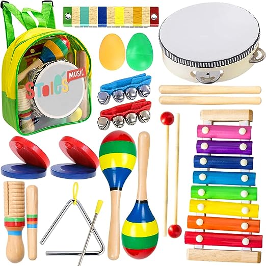 Stoie's Houten Muziekinstrumenten Set